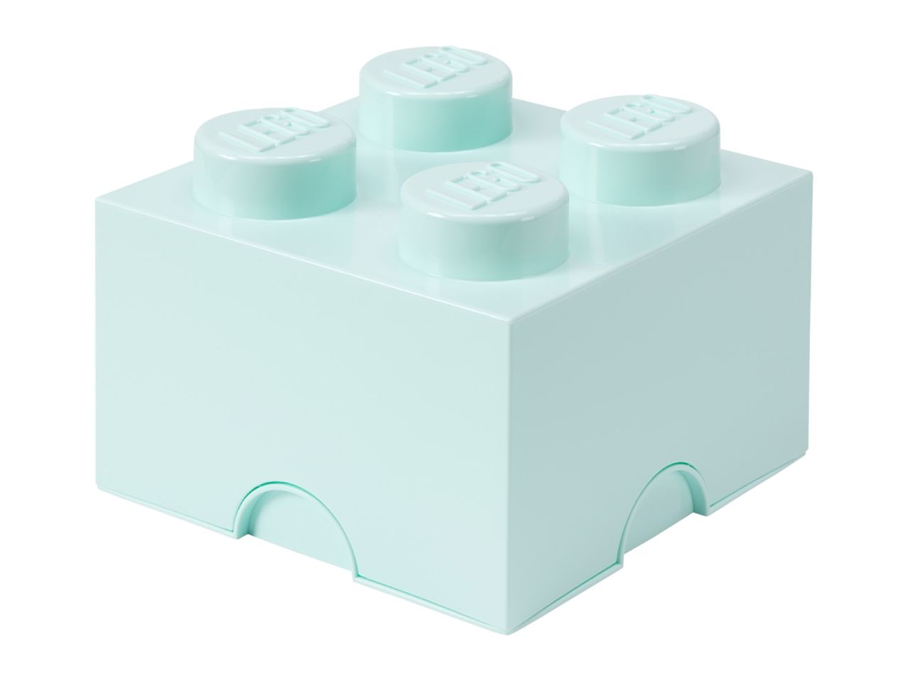 Light blue storage brick with four studs on top, resembling a toy building block.