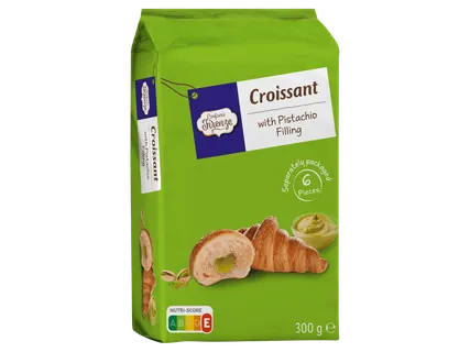 Croissant pisztáciás töltelékkel