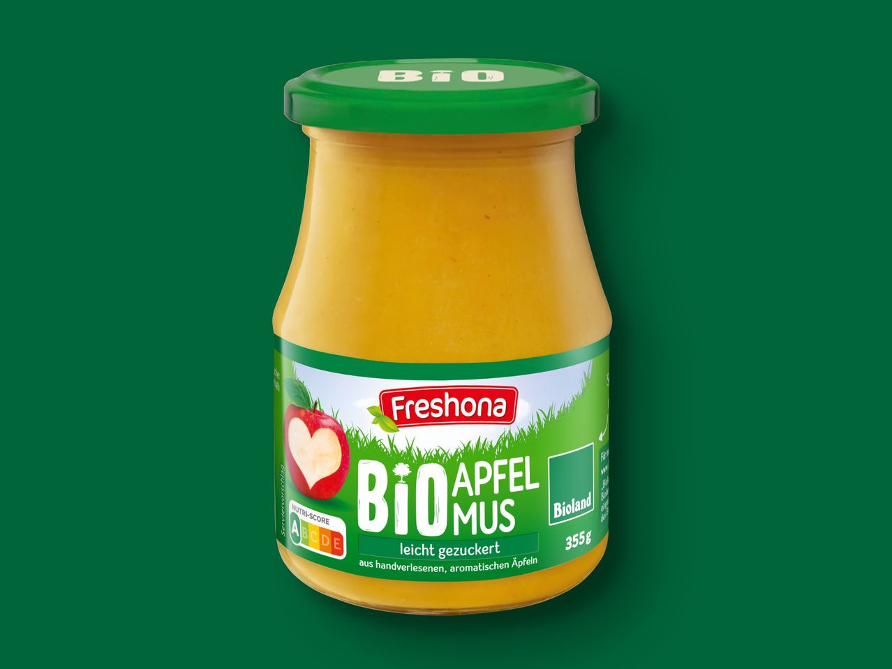Feshona Bio Apfelmus: Bio-Apfelmus im Glas.