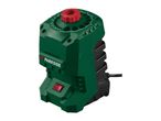 Drill bit sharpener with a red dial for adjusting drill bit sizes from 3 to 13 mm.