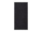 Dark grey bath mat with a ribbed texture