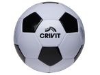 CRIVIT black and white soccer ball with visible stitching and text 