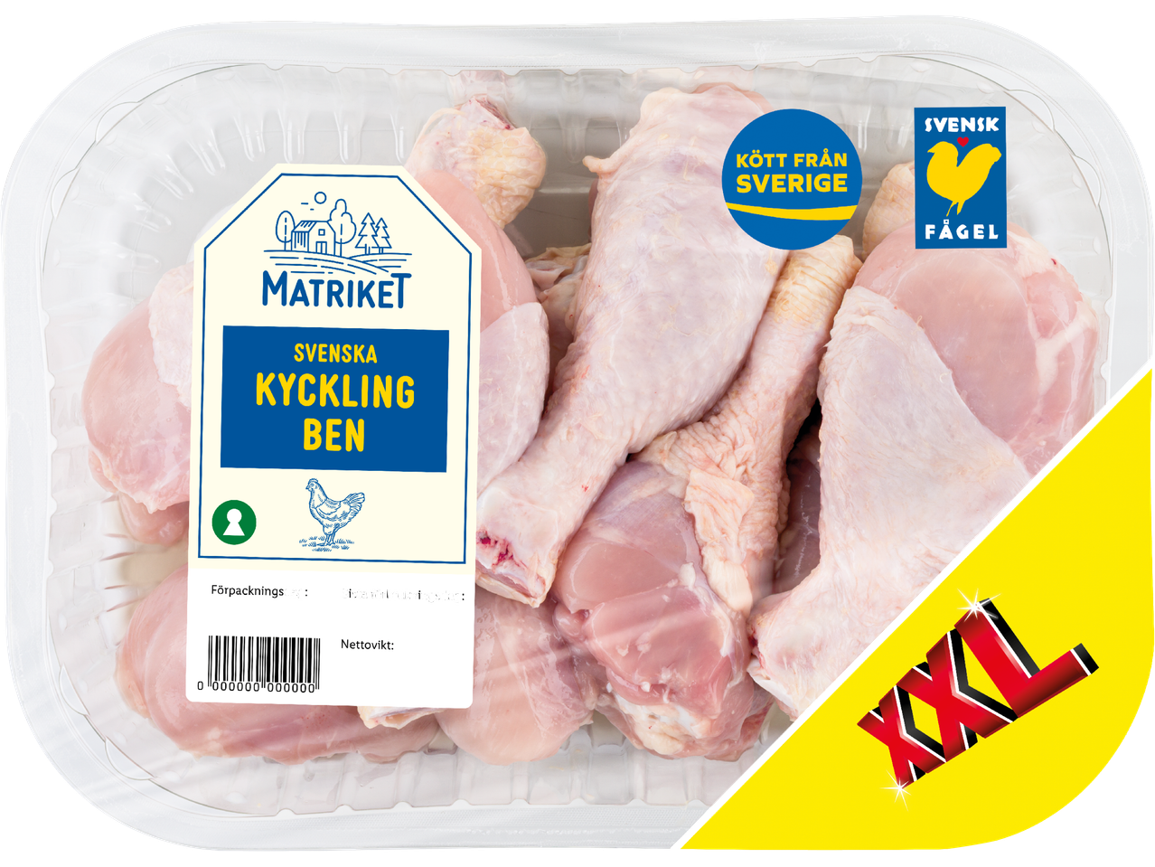 Färska kycklingben