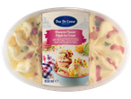 Duc De Coeur makaronų skonio ripple ledai 850 ml indelyje.