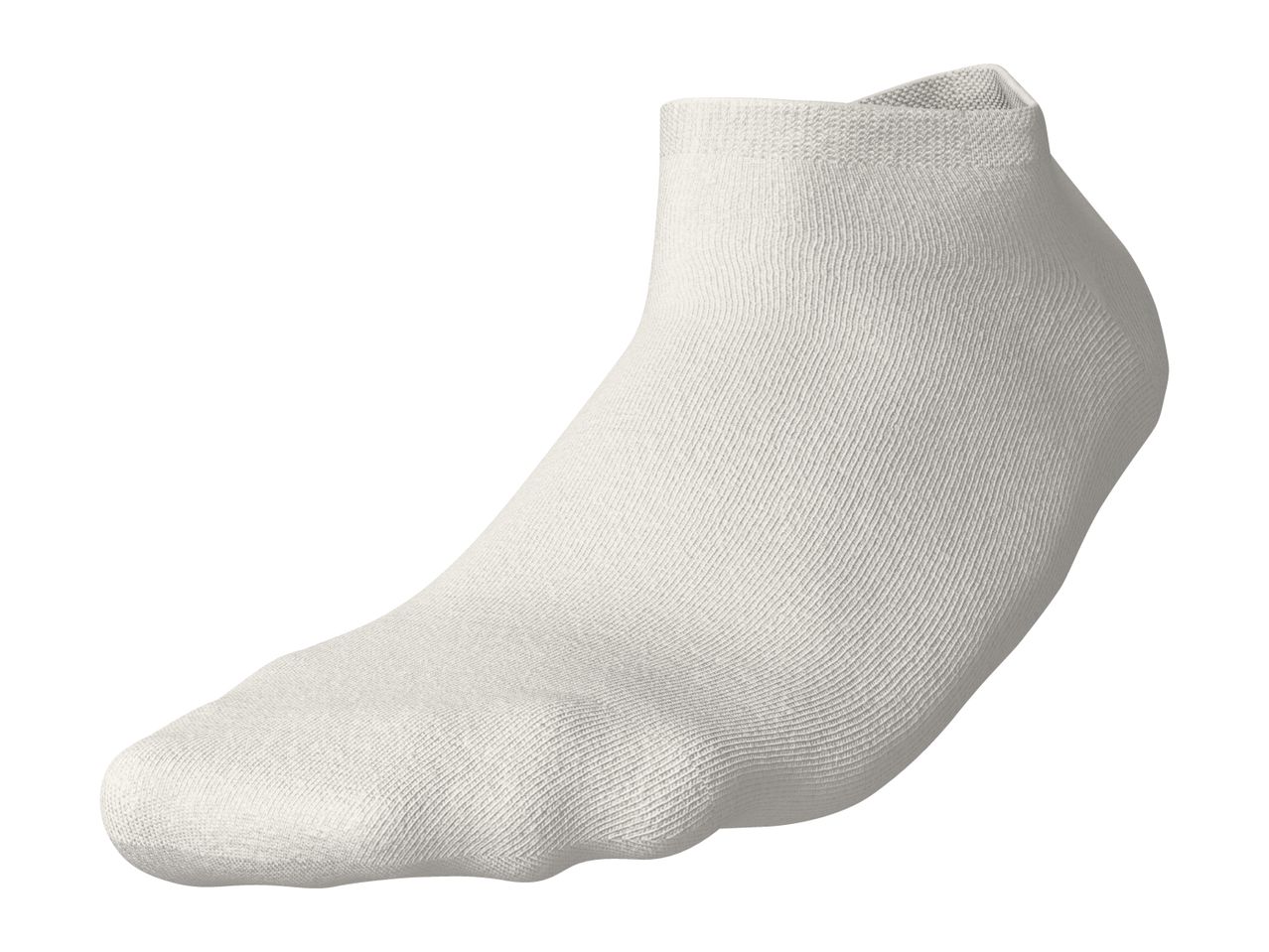 Single white ankle sock