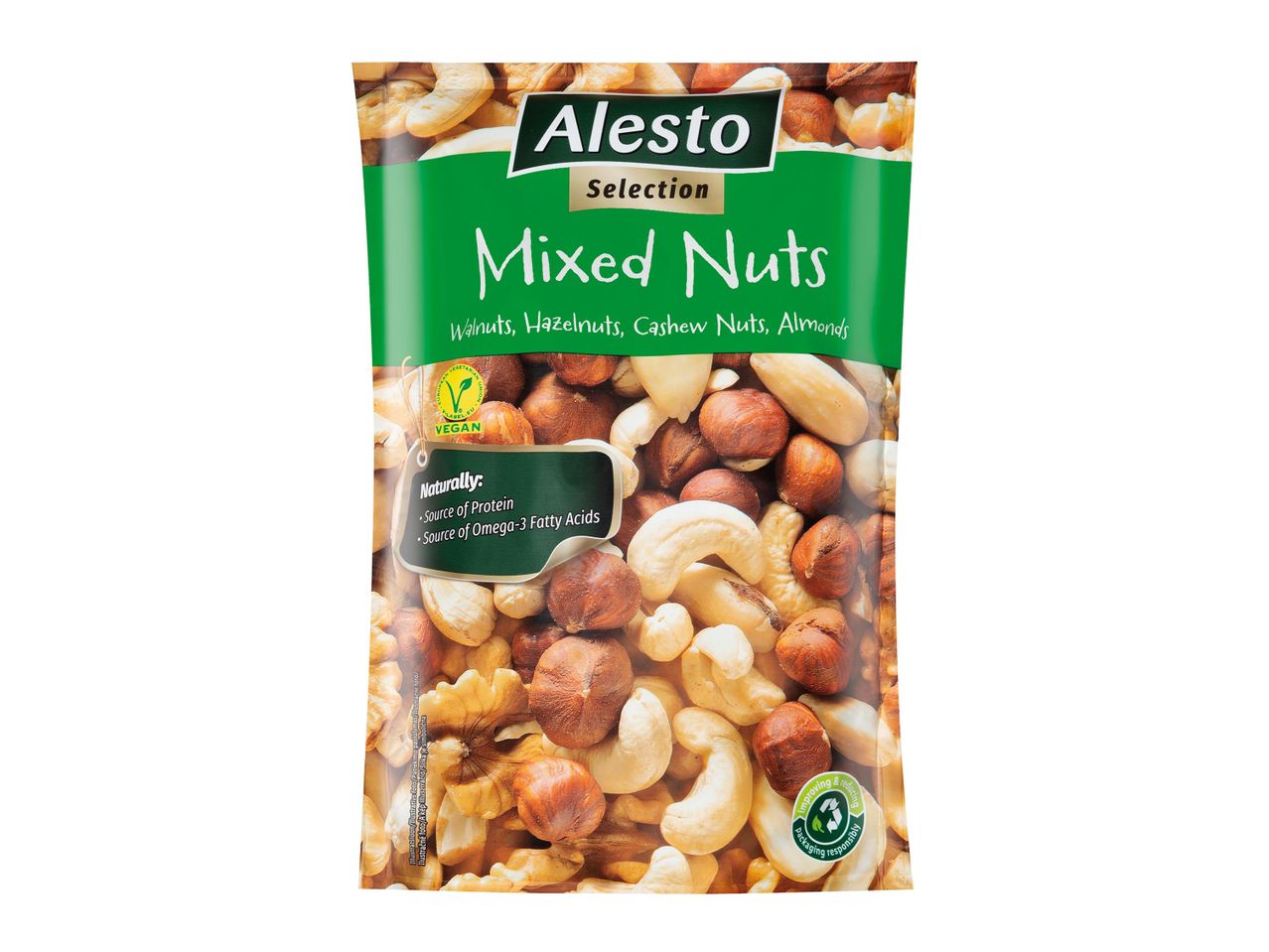 Alesto Selection Vegyes diófélék: dió, mogyoró, kesudió és mandula.