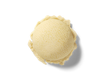 Bola de sorvete de baunilha.