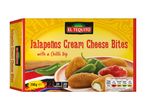 Jalapeños cream cheese bites with a chilli dip, 250g, with nutritional information.