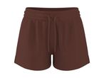 Brune shorts med snøre i taljen og en afslappet pasform.