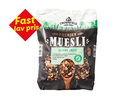 Crownfield Müsli med frugt