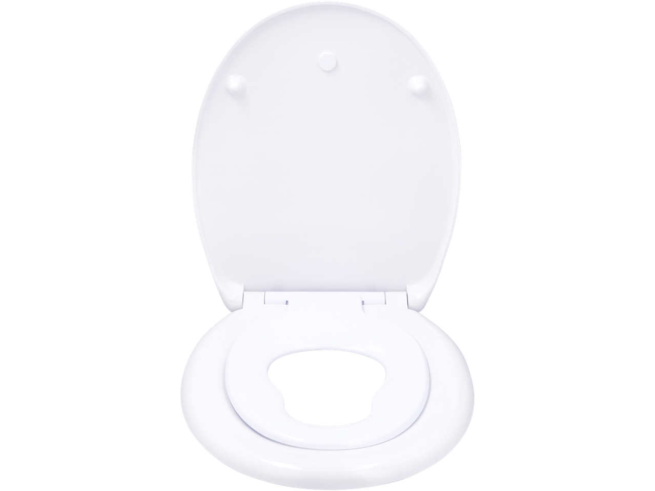Livarno WC daska sa integrisanim dečijim sedištem, bela, pogled odozgo