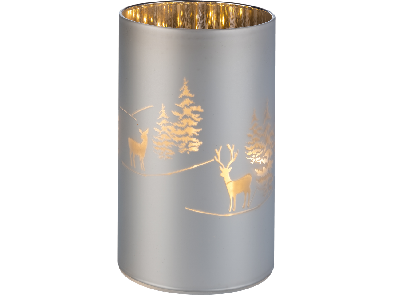 Livarno LED žvakidė su apšviestais elniais ir medžiais