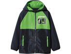 Minecraft windbreaker in black and green with a pixelated pattern and '09' graphic.