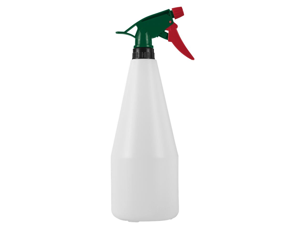 Pulverizador branco PARKSIDE com bico verde e gatilho vermelho.