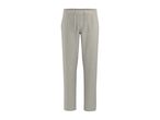 Light grey men's casual trousers with an elasticated drawstring waist.