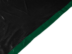 Prelată universală PARKSIDE: prim-plan al unei prelate negre cu o margine verde