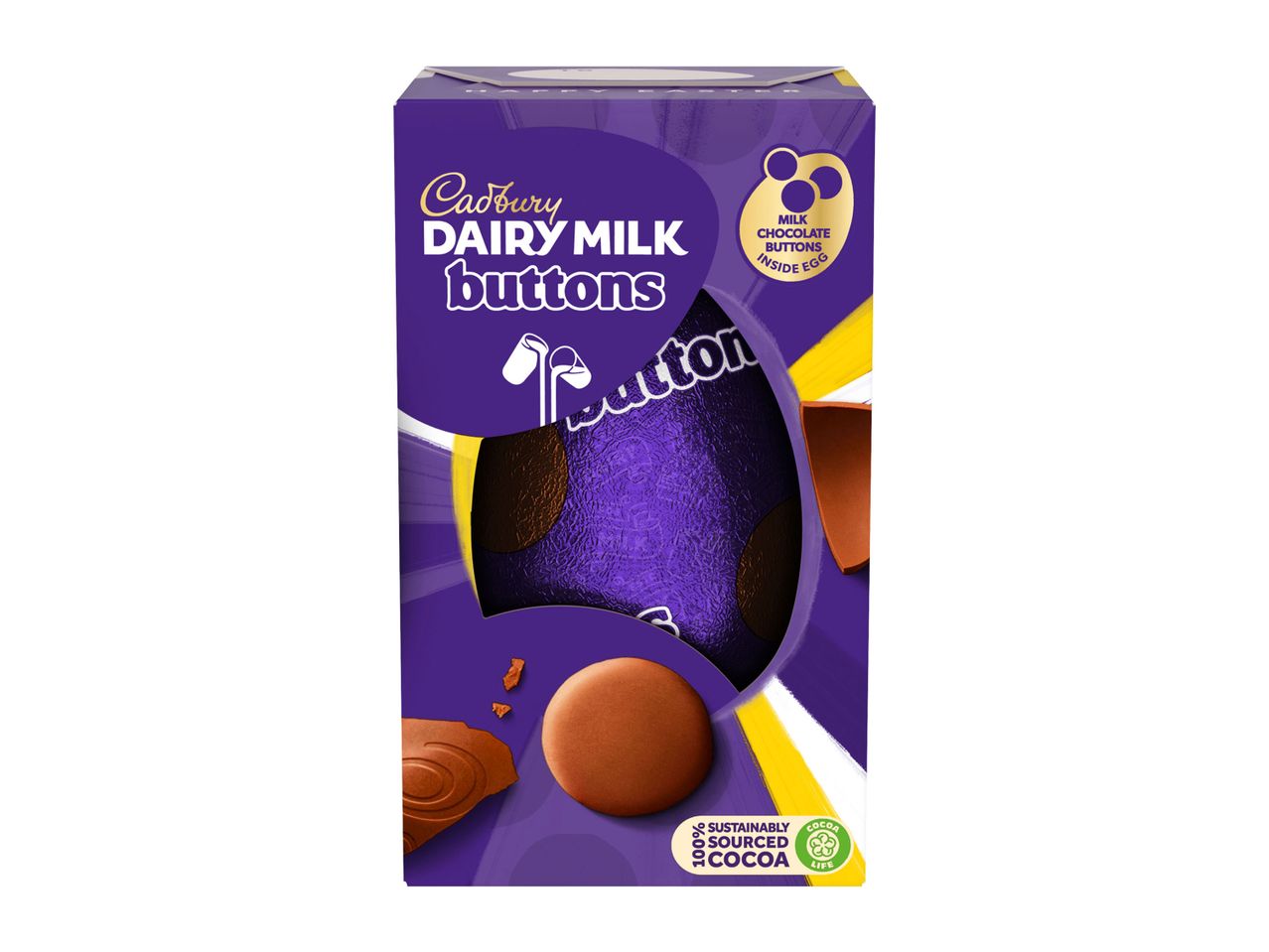 Go to full screen view: Cadbury Buttons Medium Egg - Image 1
