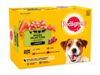 Pedigree: wet dog food, mixed selection with carrots.
