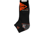 Dunlop black and orange work sneakers socks.