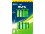 8 baterii TRONIC AA reîncărcabile, 2500 mAh.