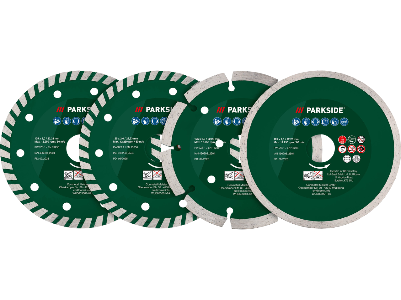 Set accessori per smerigliatrice angolare, 4 o 12 pezzi