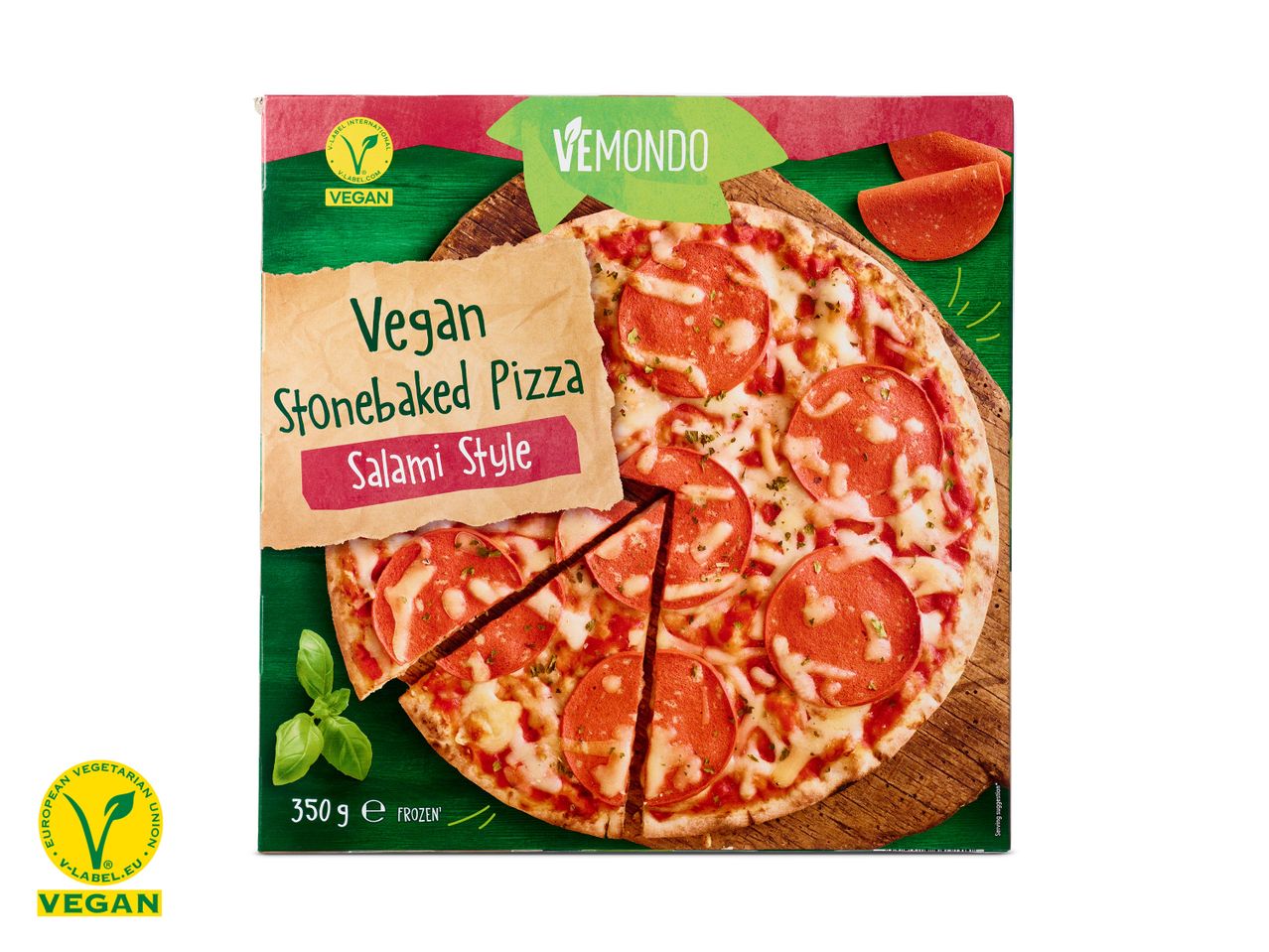 Ga naar volledige schermweergave: Vegan steenovenpizza salami - afbeelding 1