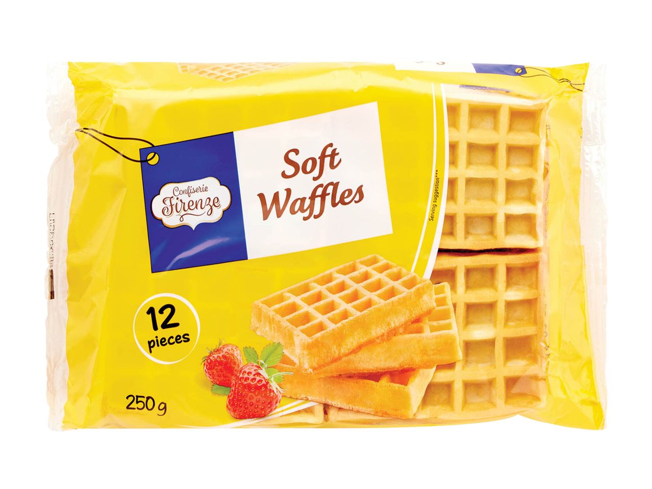 Confezione di 12 waffle morbidi Confiserie Firenze da 250g.