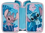 Stitch and Angel pencil case with tropical floral design