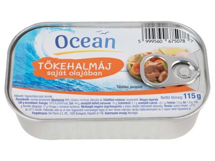 Óceán Tőkehalmáj saját olajban