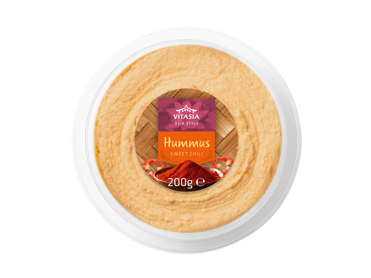 Vitasia Asia Style saldžiųjų čili humusas, 200 g