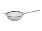 A stainless steel fine-mesh strainer with a long handle.