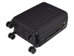Black rolling suitcase.