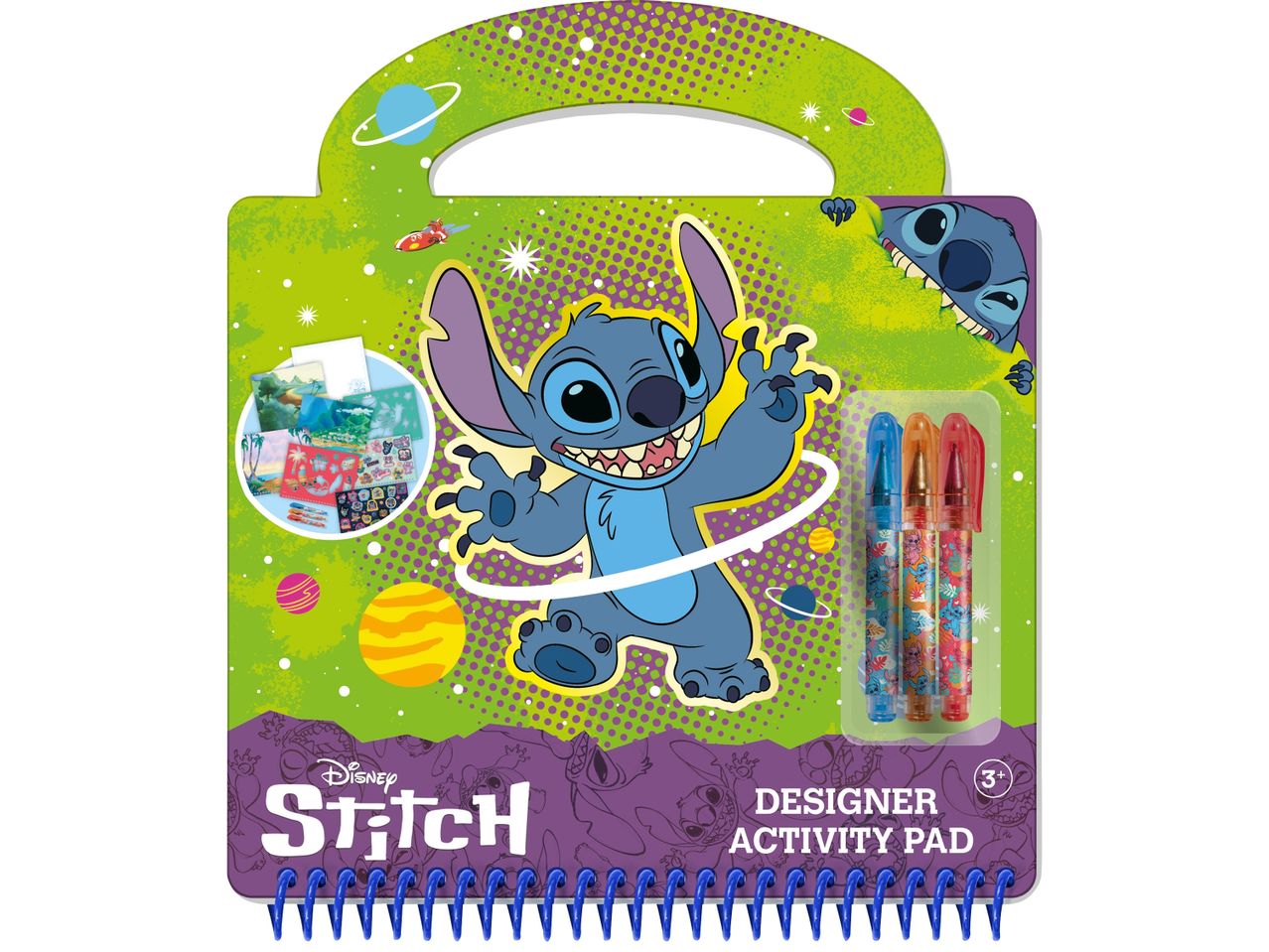 Детска книжка за рисуване на Stitch с аксесоари.