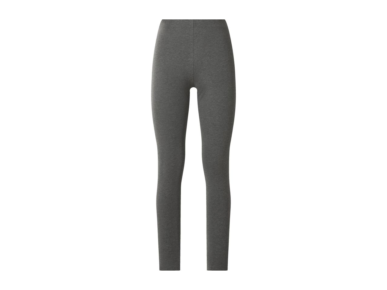 Dark grey women's leggings with an elasticated waist, made from a soft, stretchy fabric.