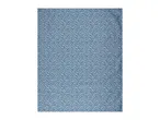 Blue fabric with white polka dots