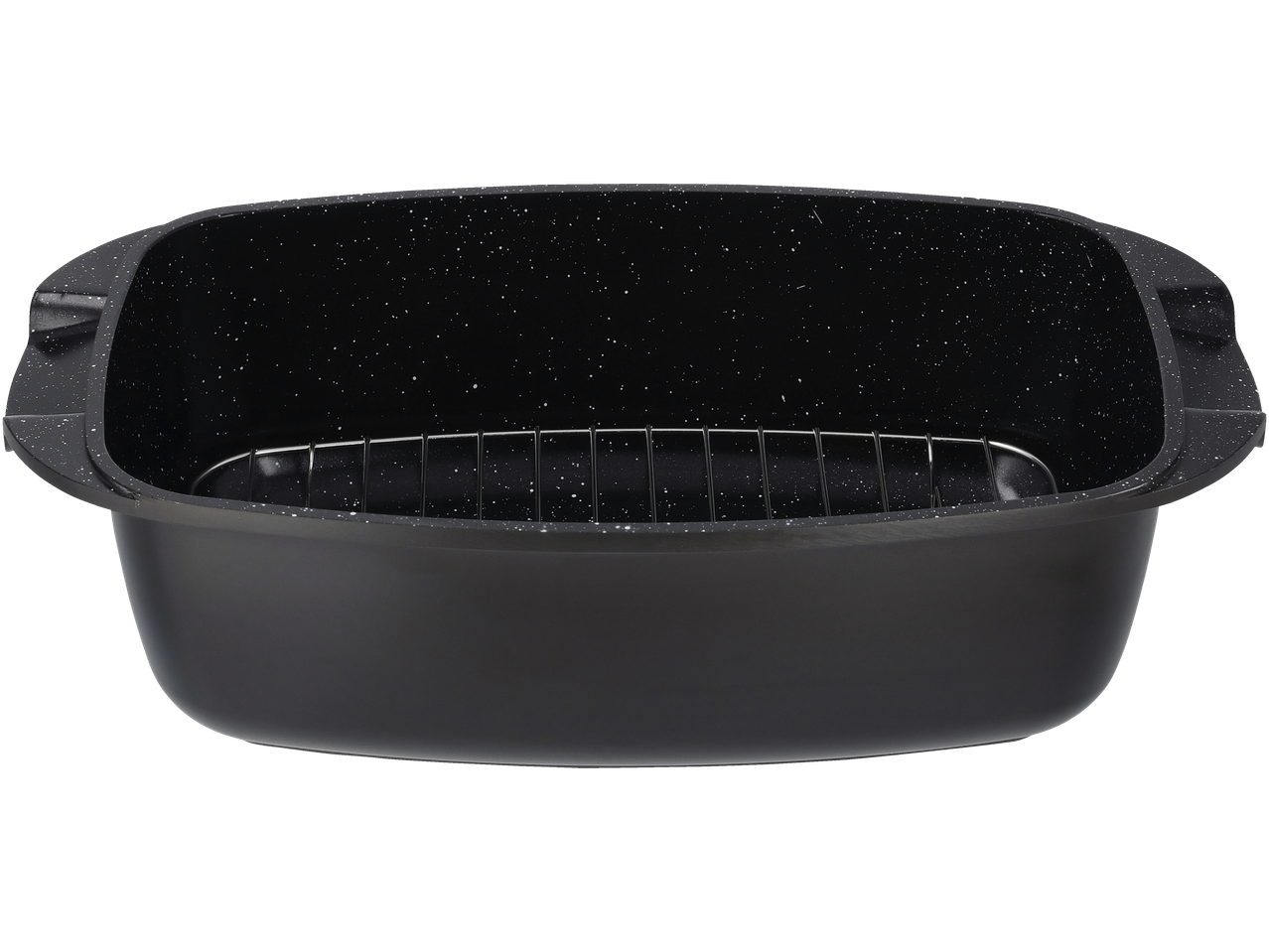 Juoda kepimo forma su nepridegančia danga ir grotelėmis