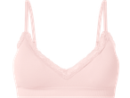 ESMARA rebrasti grudnjak u svetlo roze boji sa čipkastim detaljima.