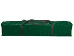 Green storage bag with black handles