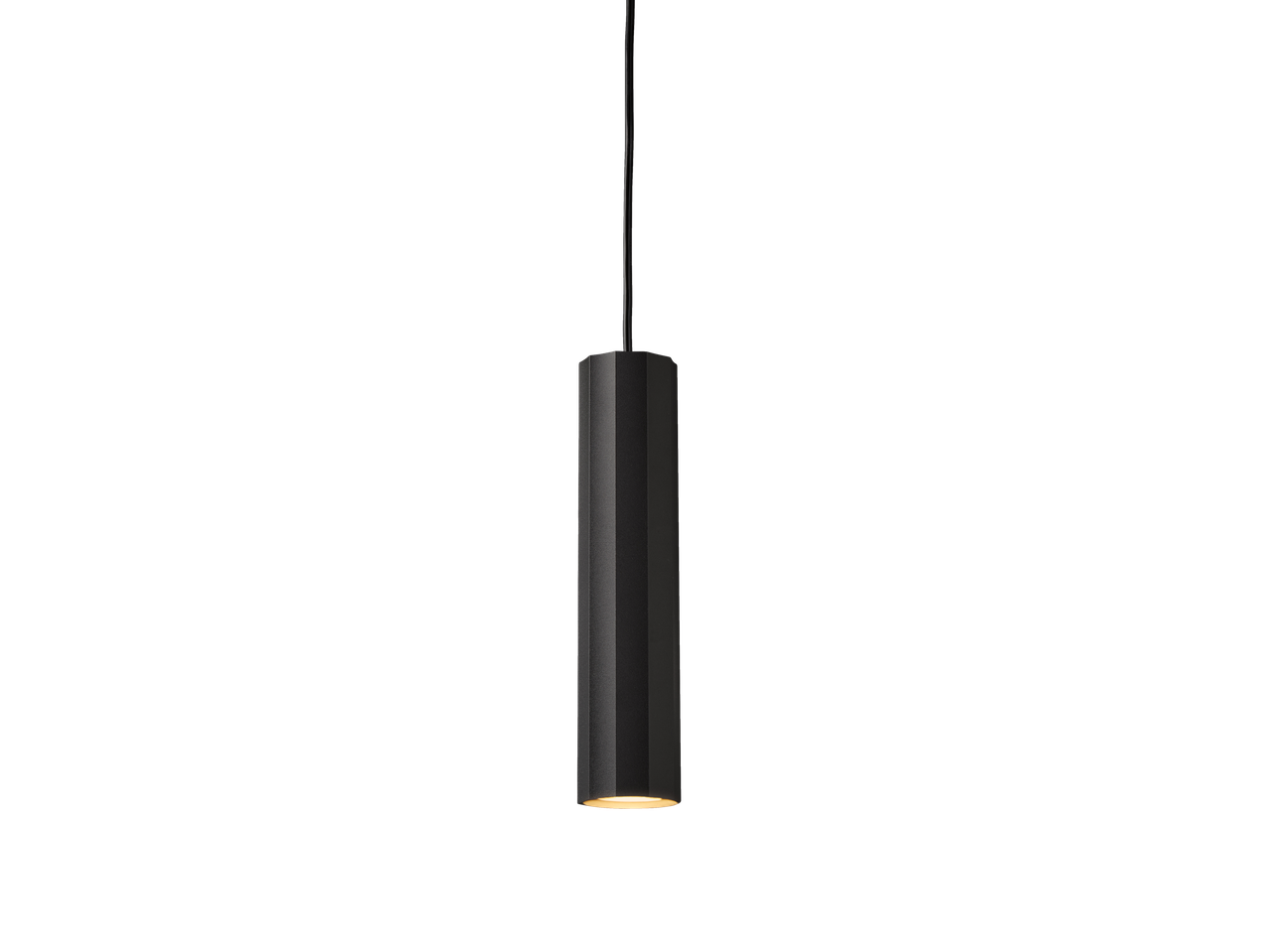 LIVARNO home Candeeiro de Teto Suspenso: candeeiro suspenso hexagonal preto com luz quente