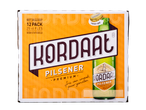 12-pack Kordaat Pilsener premium bier in 25 cl flessen.