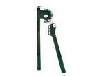 Green tube bender with angle markings and size indicators on a white background.