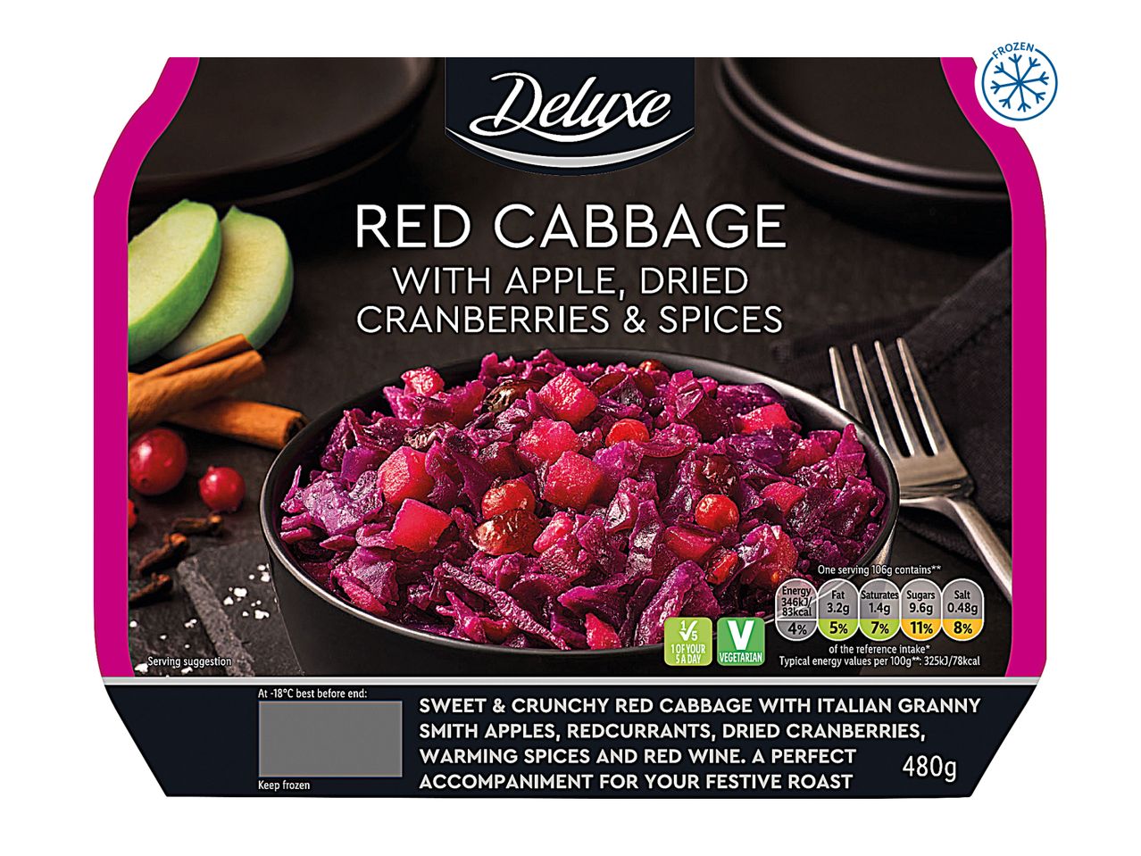 Go to full screen view: Deluxe Red Cabbage & Apple - Image 1