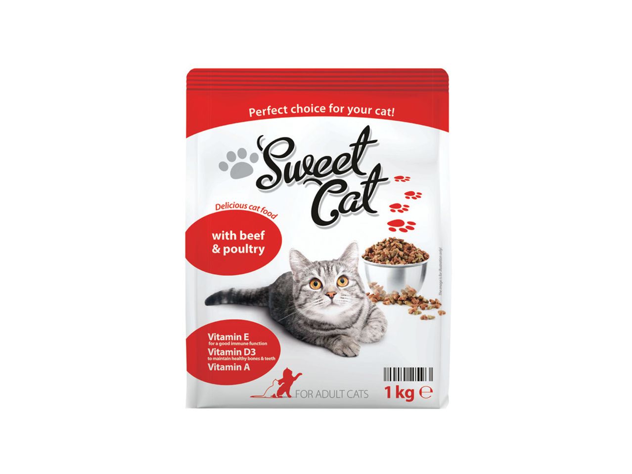 Pakovanje hrane za mačke Sweet Cat sa piletinom i povrćem.