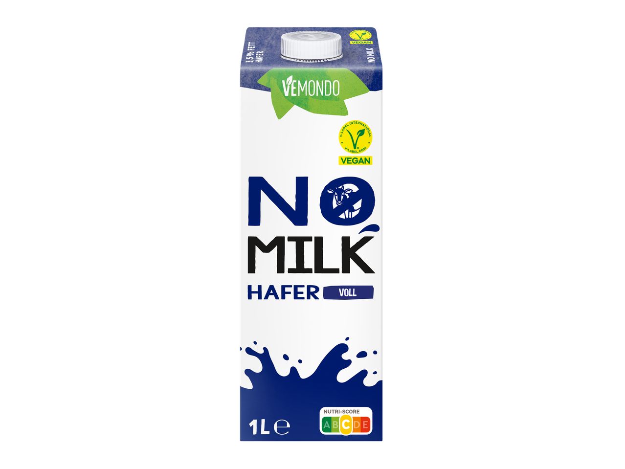 Vemondo No Milk Hafermilch, 3,5% Fett.