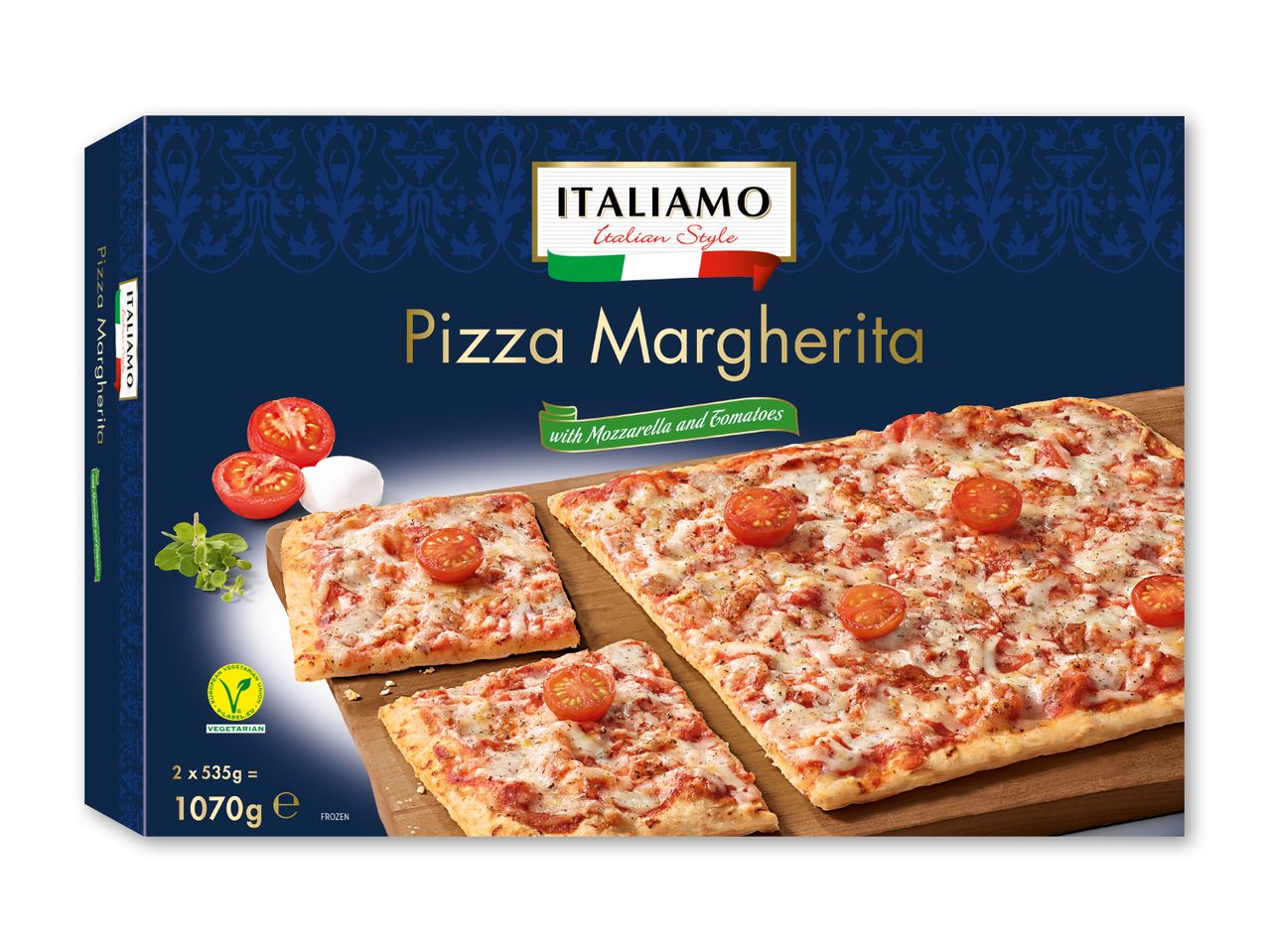 Italiensk-inspireret familiepizza