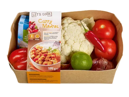 Boîte repas curry Madras