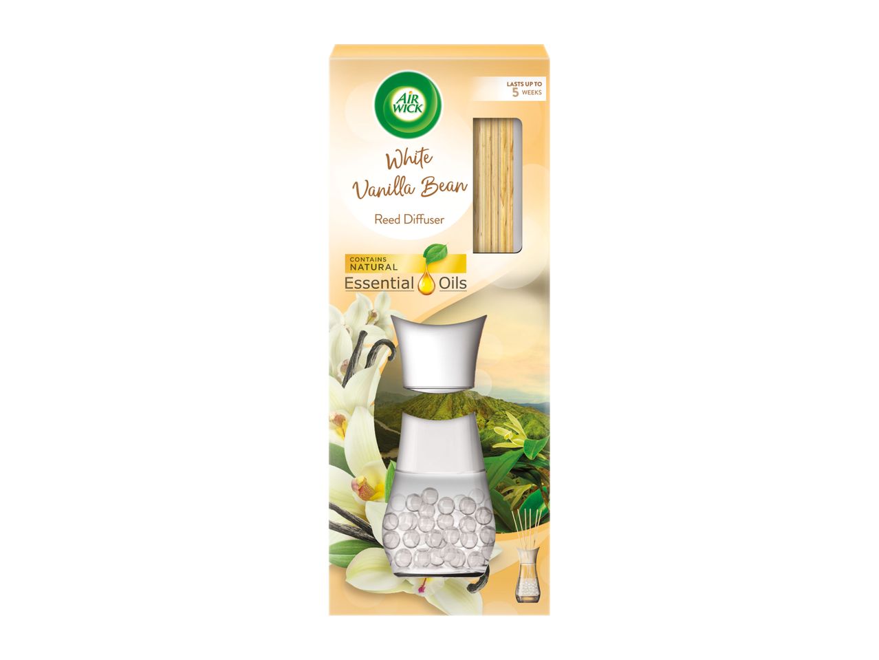 Glade Vanilla Bean air freshener refill and diffuser.