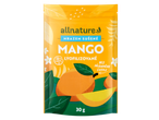 ALLNATURE Fructe liofilizate Mango, 30g, fără zahăr adăugat, în ambalaj galben.