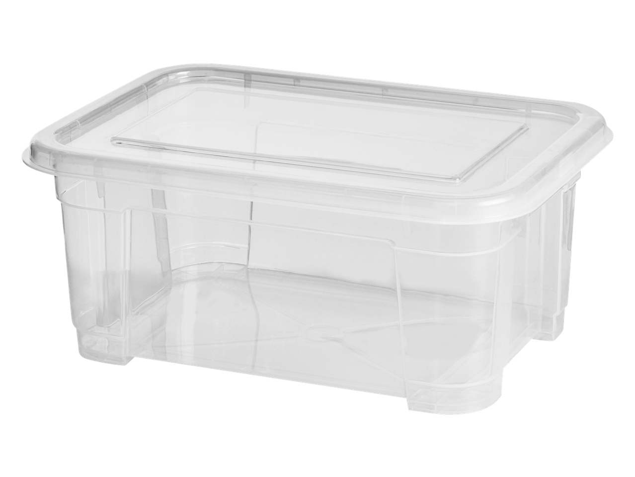 Transparante W5 opbergdoos met deksel