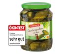 Freshoña Gewürzgurken im Glas, ÖKO-TEST ausgezeichnet.